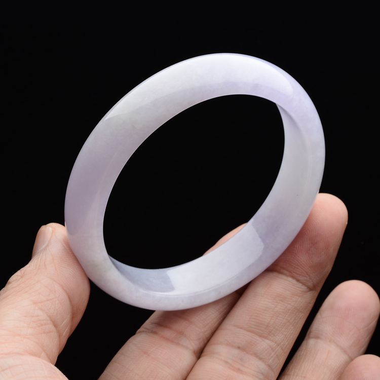 (超值推荐)糯冰种紫罗兰贵妃镯(53.2mm-46.8mm)
