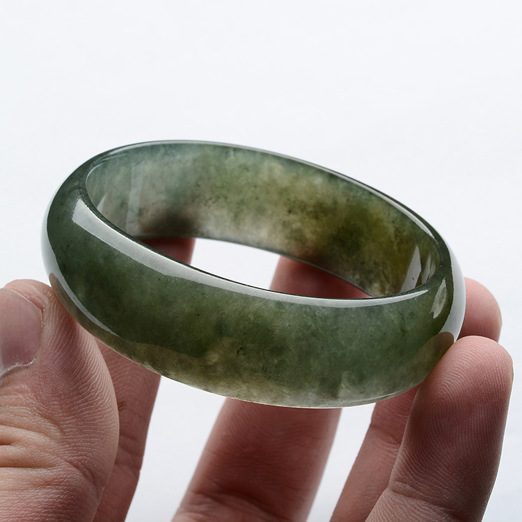 (超值推荐)冰种晴水褐黄翡贵妃镯(52.6mm-48.9mm)
