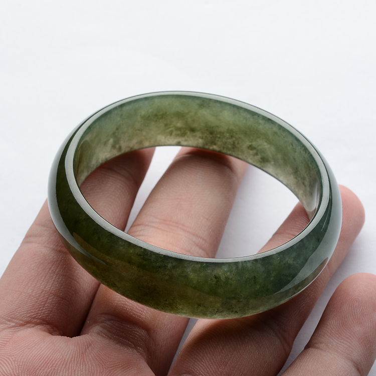 (超值推荐)冰种晴水褐黄翡贵妃镯(52.6mm-48.9mm)
