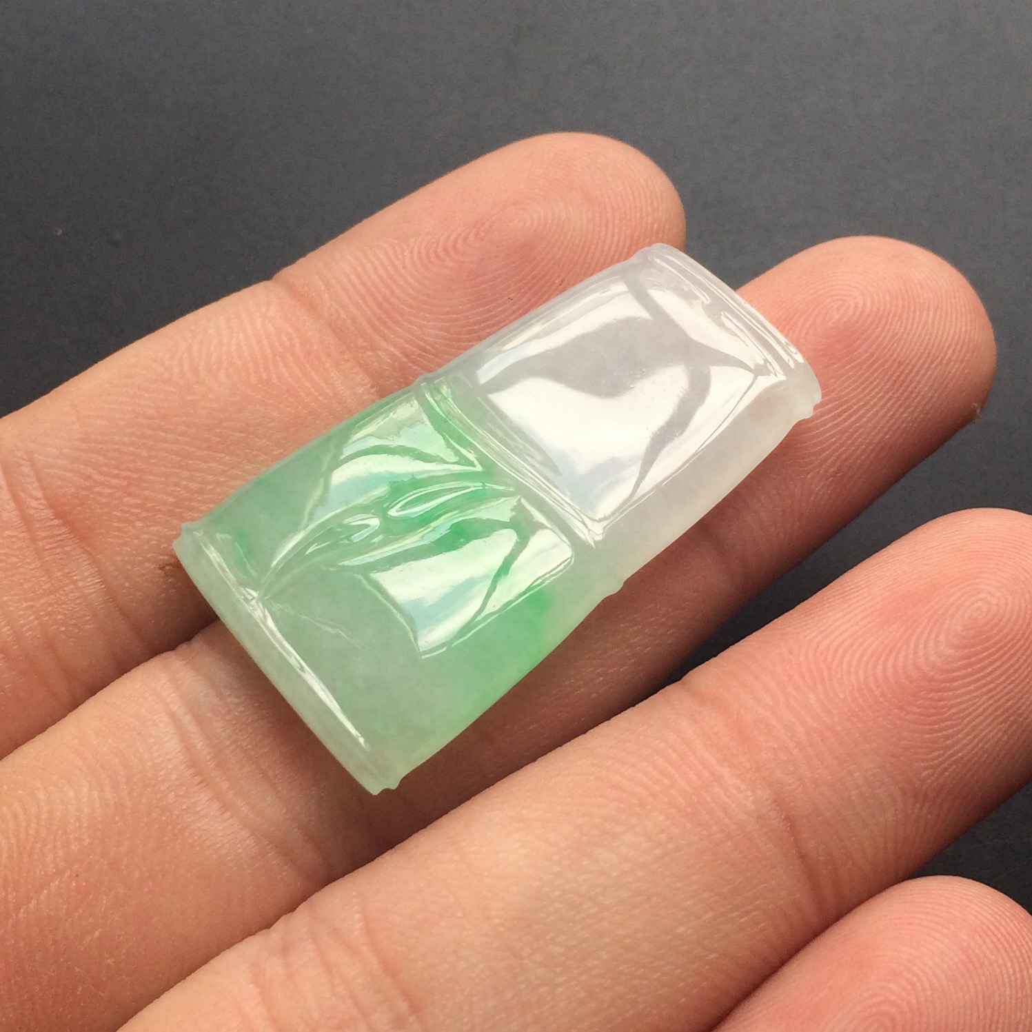 (超值推荐)糯冰种飘翠节节高挂件