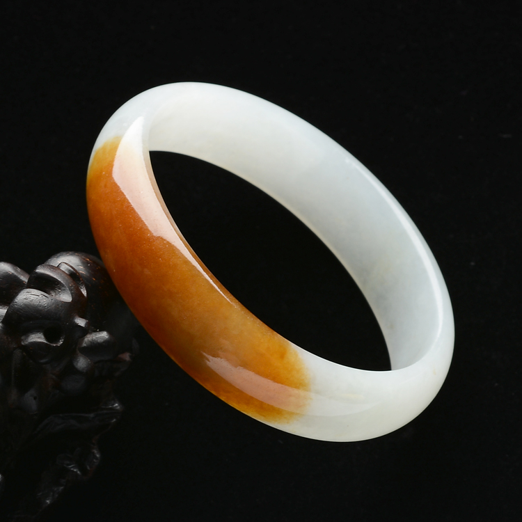 (超值推荐)糯冰种黄翡贵妃镯(54.8mm-48.12mm)