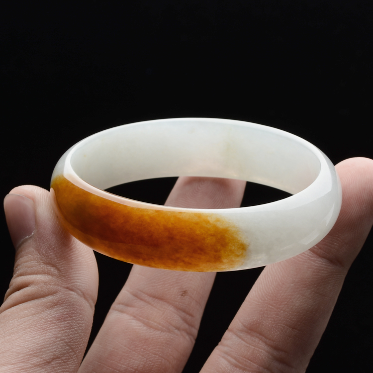(超值推荐)糯冰种黄翡贵妃镯(54.8mm-48.12mm)