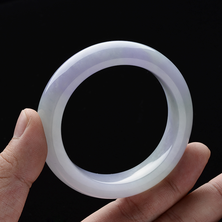 (超值推荐)糯冰种紫罗兰手镯(53.6mm）