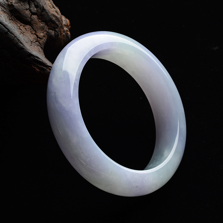 (超值推荐)糯冰种紫罗兰手镯(53.6mm）