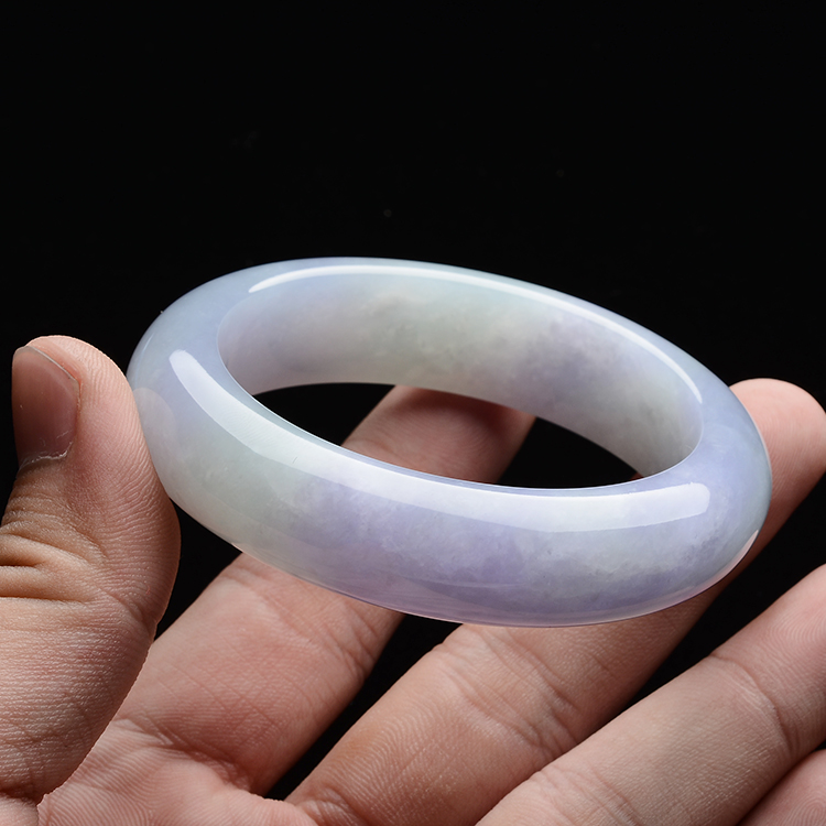 (超值推荐)糯冰种紫罗兰手镯(53.6mm）