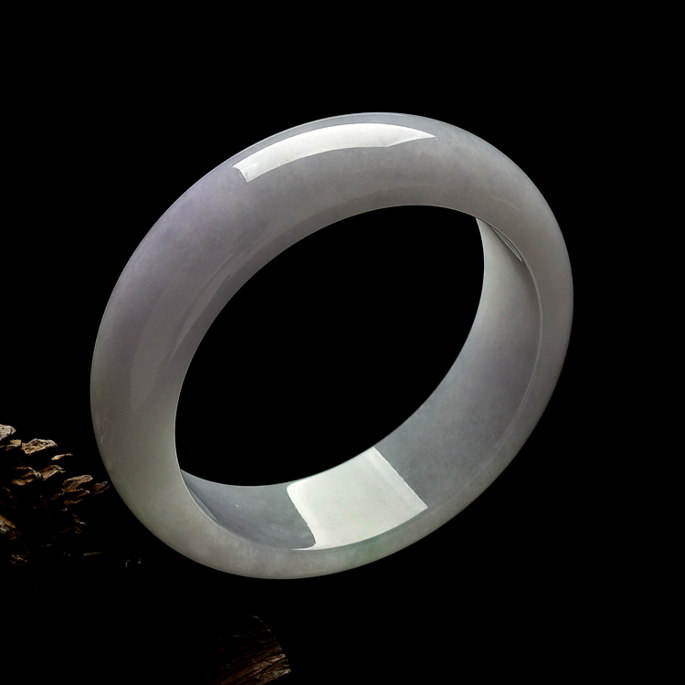 糯冰种紫罗兰手镯(57.7mm)