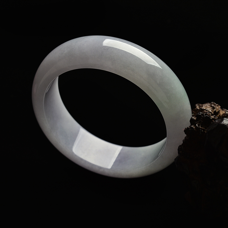 糯冰种紫罗兰手镯(57.7mm)