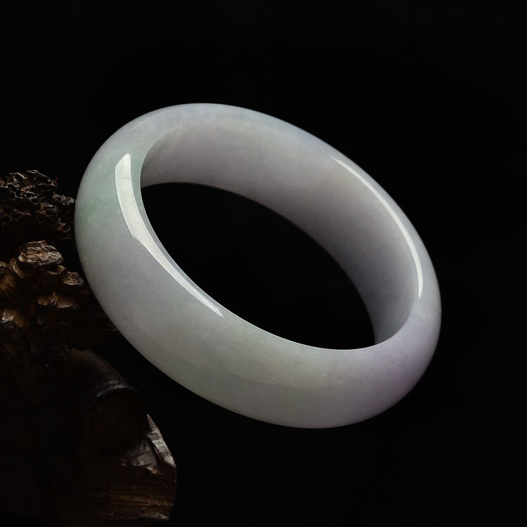 糯冰种紫罗兰手镯(57.7mm)