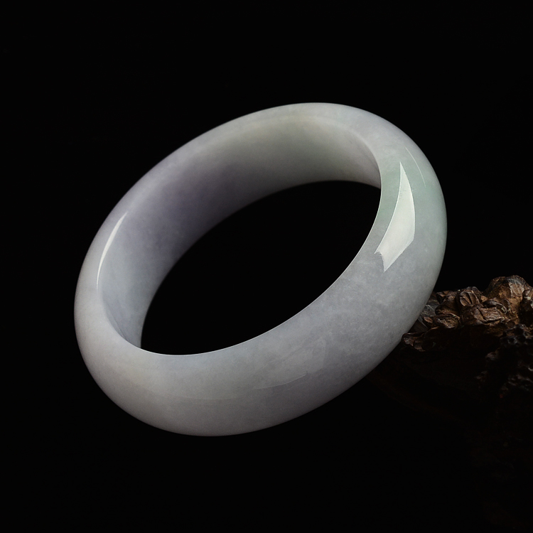 糯冰种紫罗兰手镯(57.7mm)