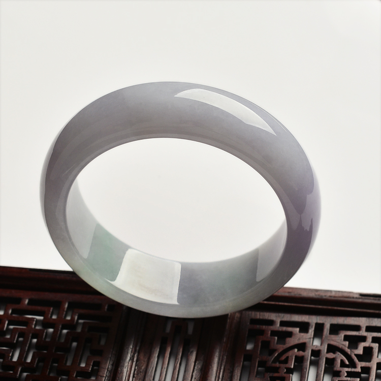 糯冰种紫罗兰手镯(57.7mm)
