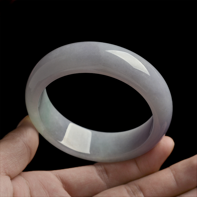 糯冰种紫罗兰手镯(57.7mm)