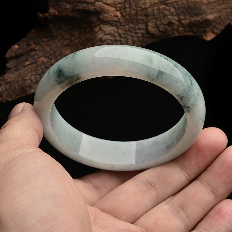 糯冰种飘花手镯（59mm）