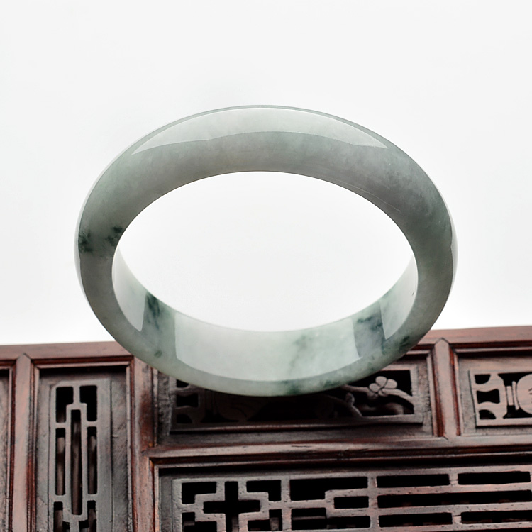 糯冰种飘花手镯（59mm）