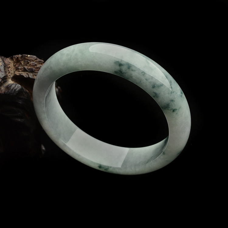 糯冰种飘花手镯（59mm）