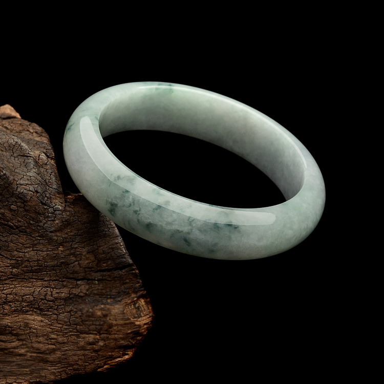 糯冰种飘花手镯（59mm）