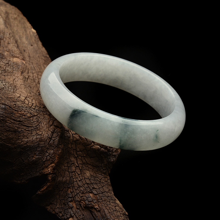 糯冰种飘花手镯（60.8mm）