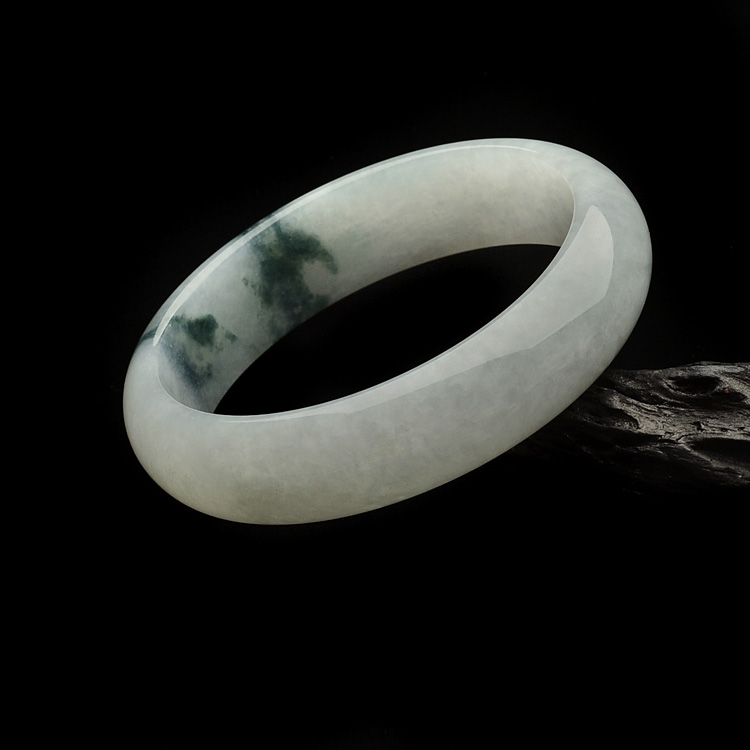 糯冰种飘花手镯（60.8mm）