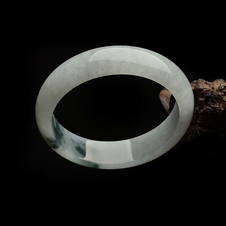 糯冰种飘花手镯（60.8mm）