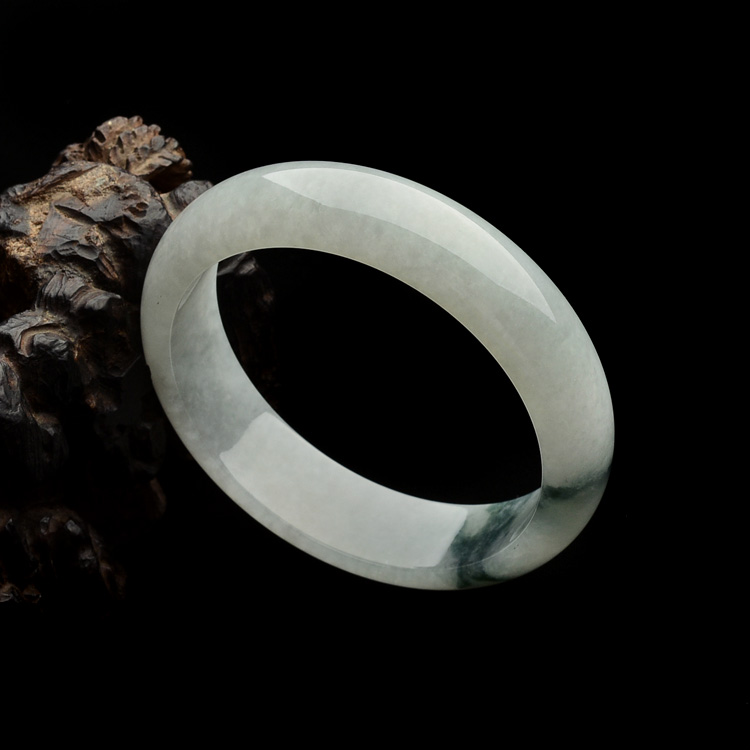 糯冰种飘花手镯（60.8mm）