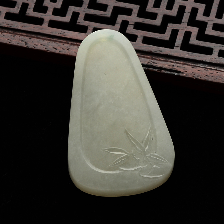 (超值推荐)糯冰种褐黄翡喜上枝头挂件(李牧祥大师出品)
