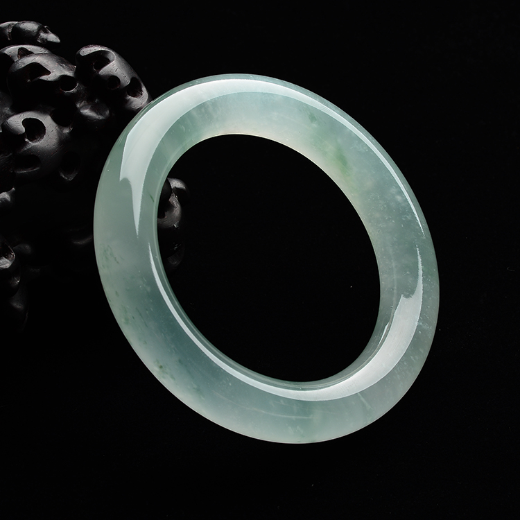 冰种飘花圆条手镯(56.5mm)