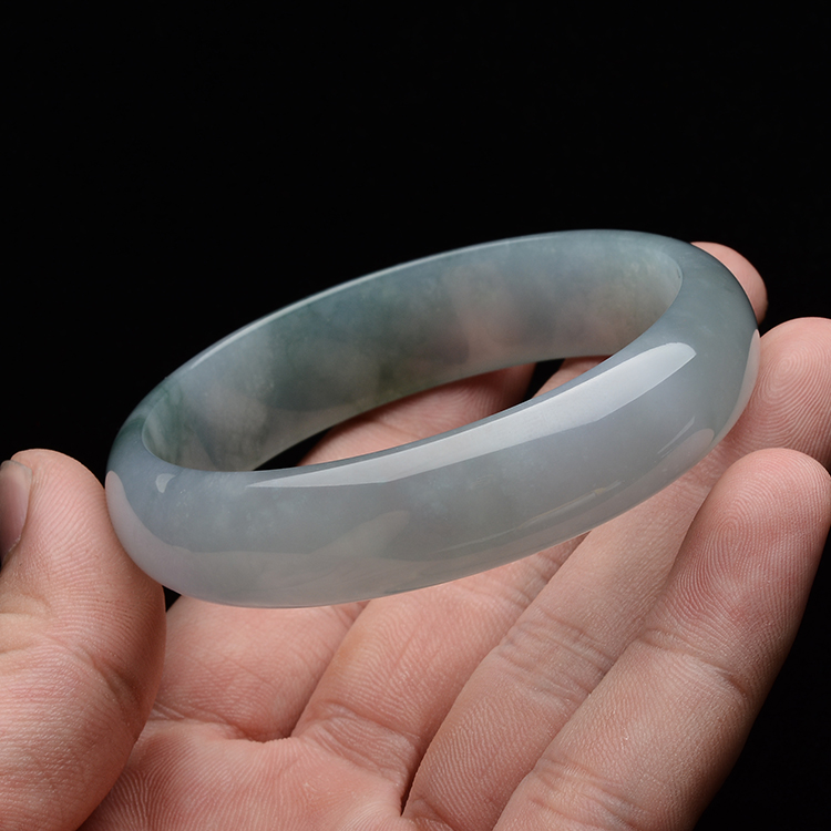 (超值推荐)冰种晴水飘花手镯(58.3mm)