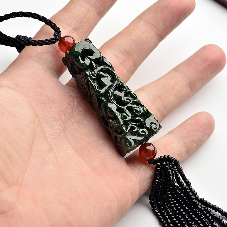细糯种干青龙柱挂件