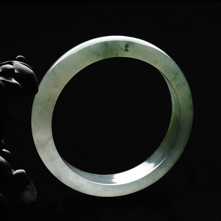 (超值推荐)冰种晴水飘花手镯(58.8mm)