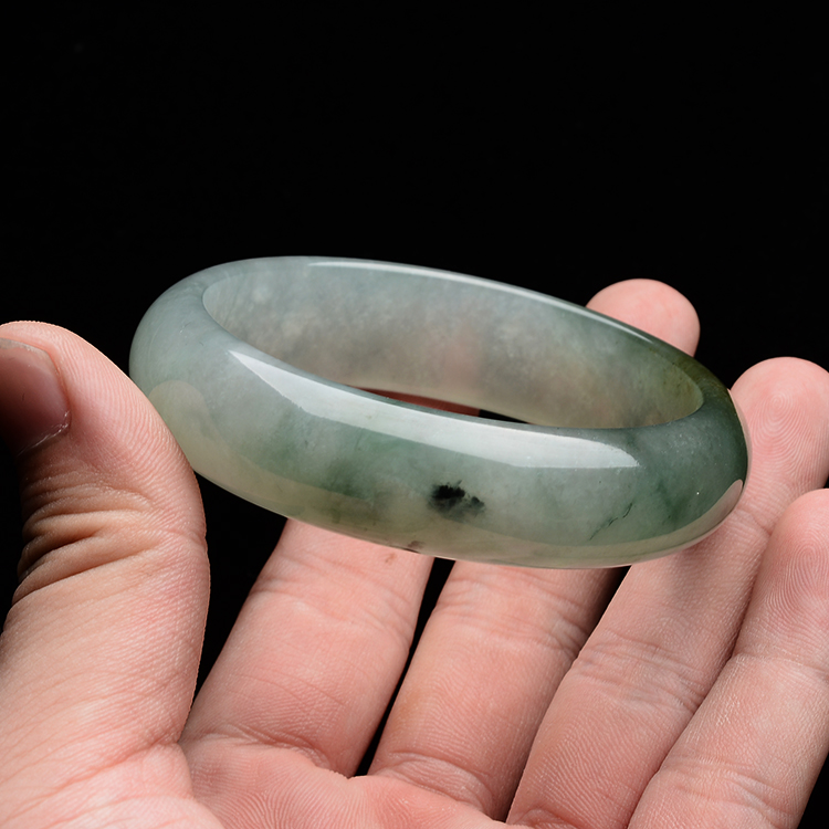 (超值推荐)冰种晴水飘花手镯(58.8mm)