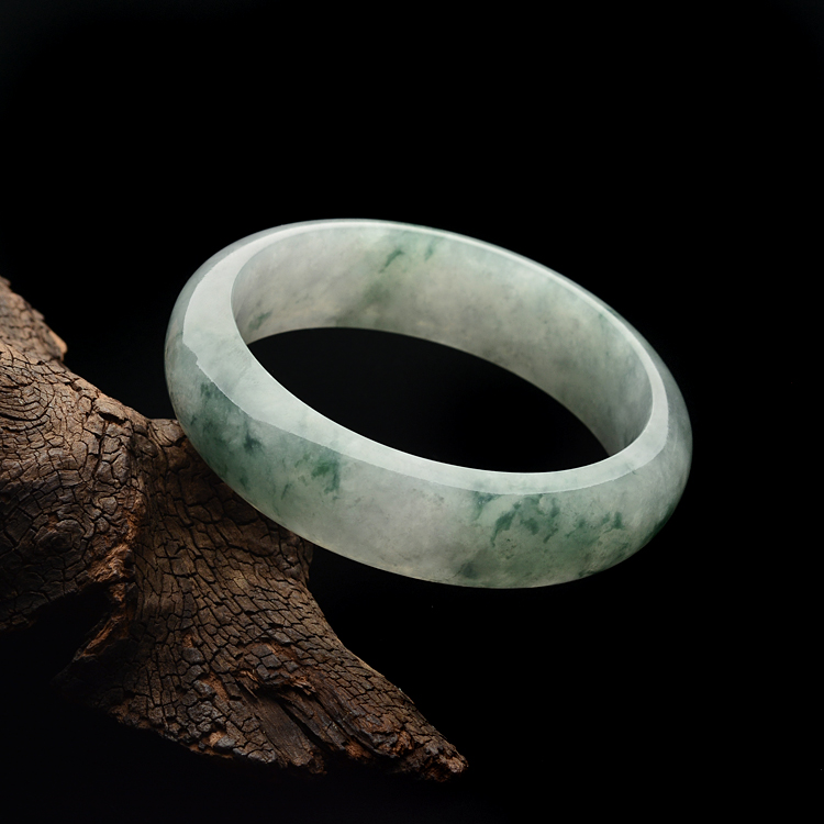 糯冰种飘花手镯(57.5mm)