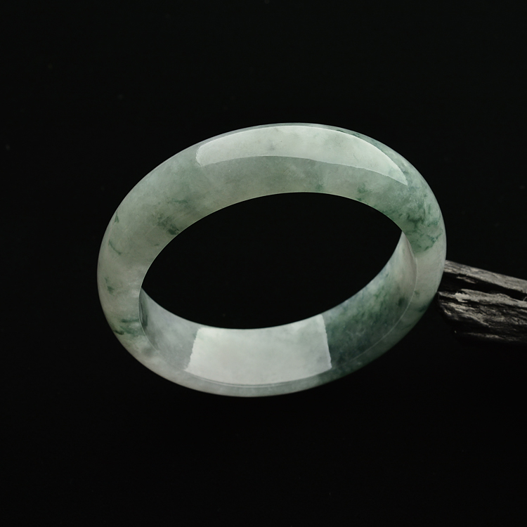 糯冰种飘花手镯(57.5mm)