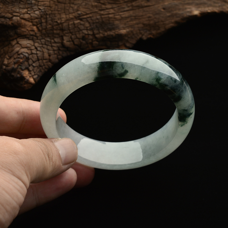 糯冰种飘花手镯(57.2mm)