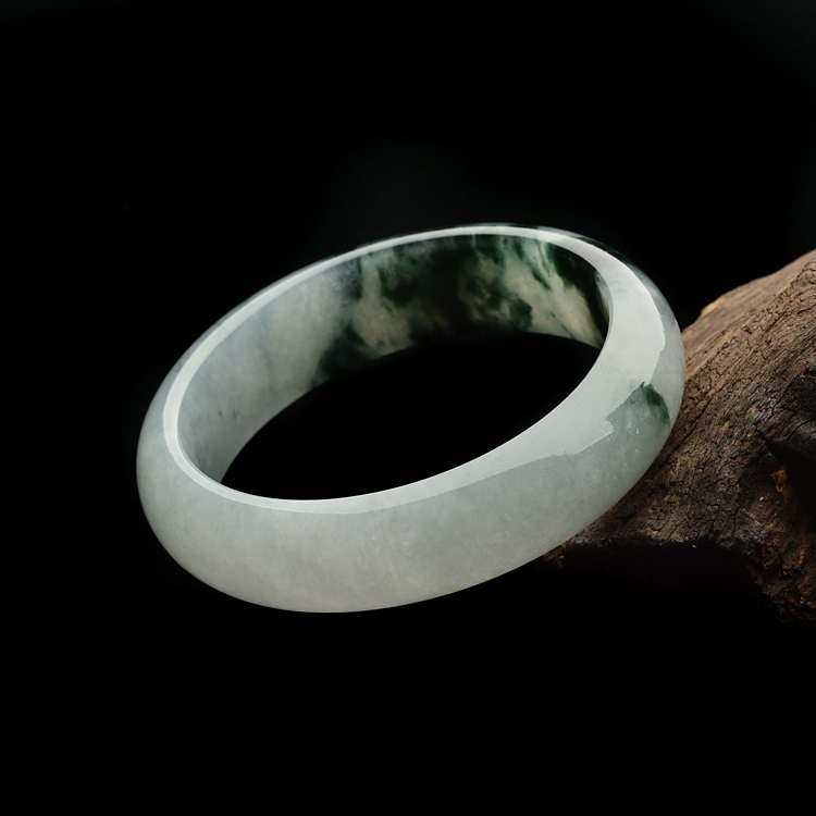 糯冰种飘花手镯(57.2mm)