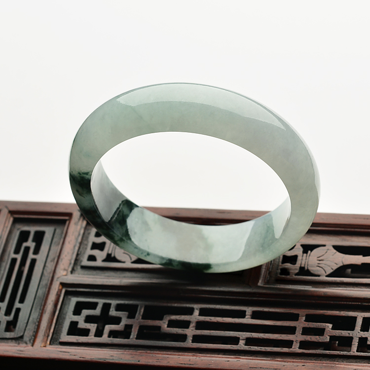 糯冰种飘花手镯(57.2mm)