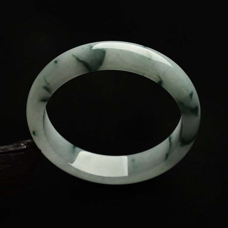 糯冰种飘花手镯（58.6mm）