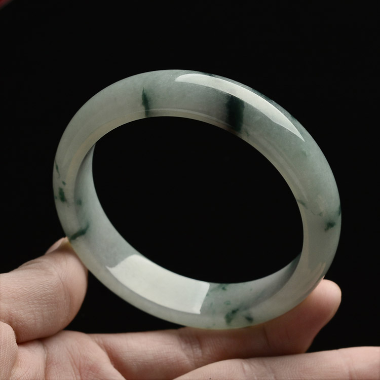 糯冰种飘花手镯（58.6mm）