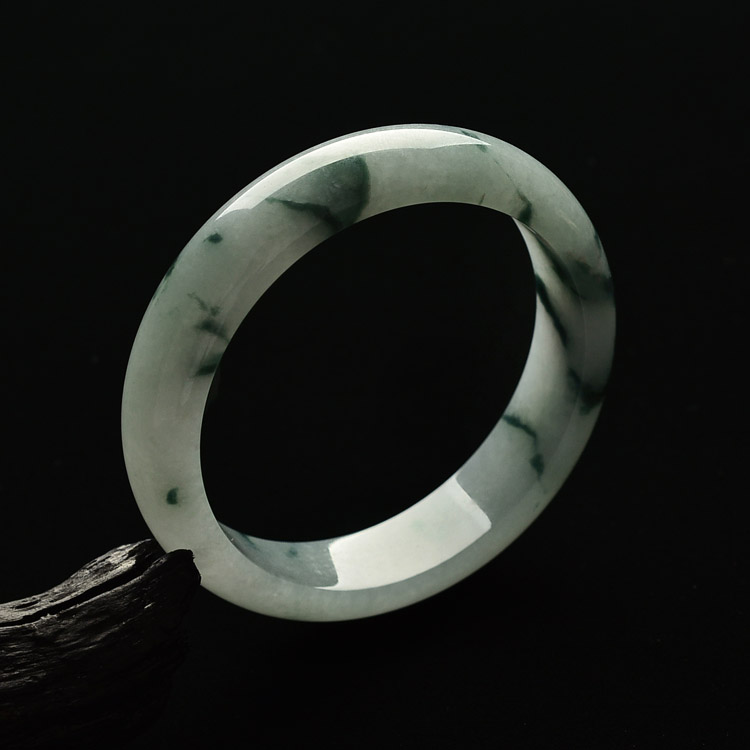 糯冰种飘花手镯（58.6mm）