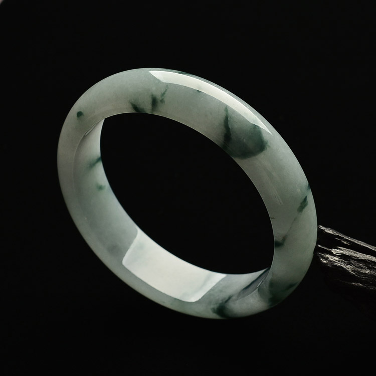 糯冰种飘花手镯（58.6mm）