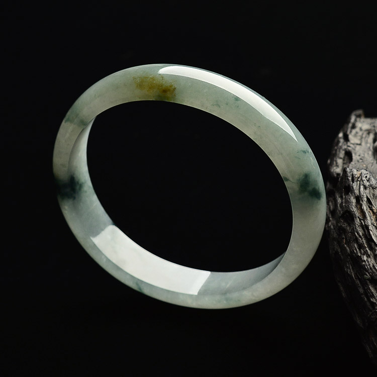 （超值推荐）糯冰种飘花贵妃镯（49.4mm-55.3mm）