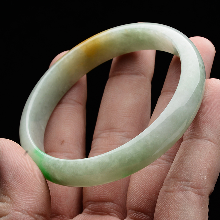 (超值推荐)糯冰种黄翡手镯(58.3mm)