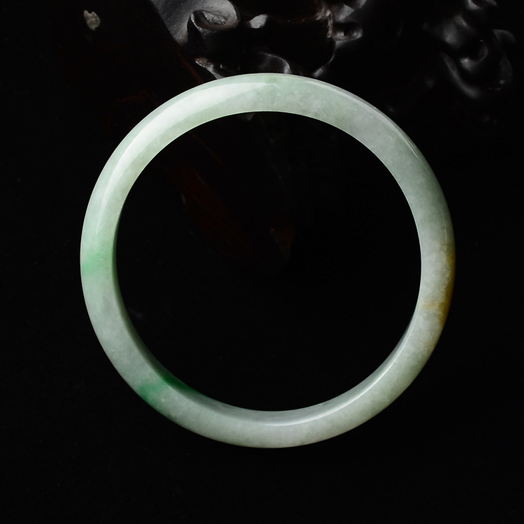 (超值推荐)糯冰种黄翡手镯(58.3mm)