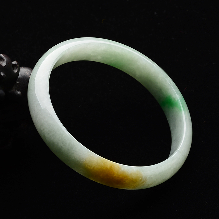 (超值推荐)糯冰种黄翡手镯(58.3mm)