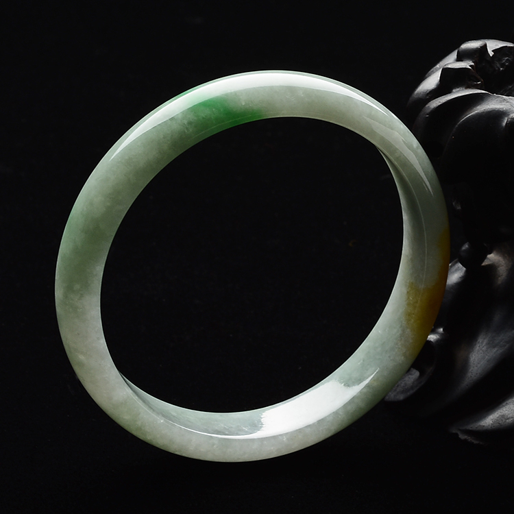(超值推荐)糯冰种黄翡手镯(58.3mm)