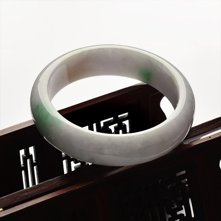 糯冰种飘翠手镯(59.9mm)