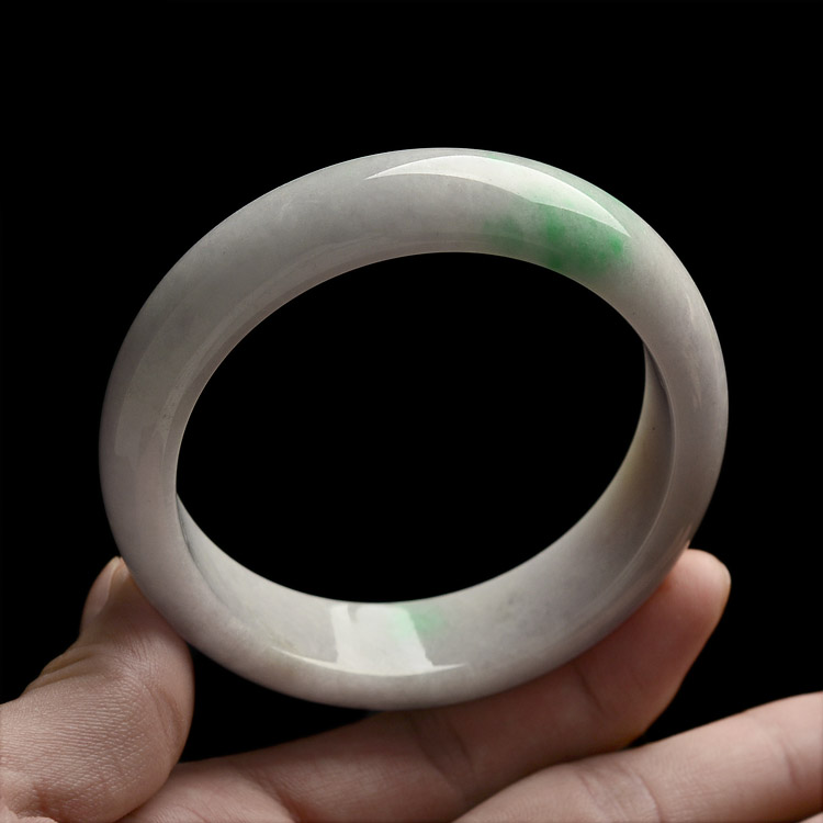 糯冰种飘翠手镯(59.9mm)