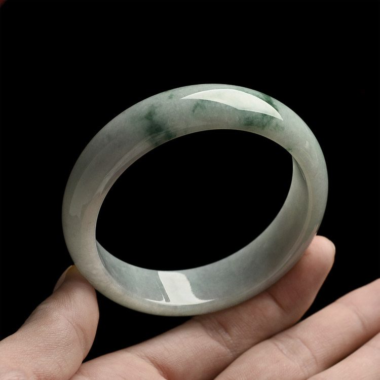 糯冰种飘花手镯(58.9mm)