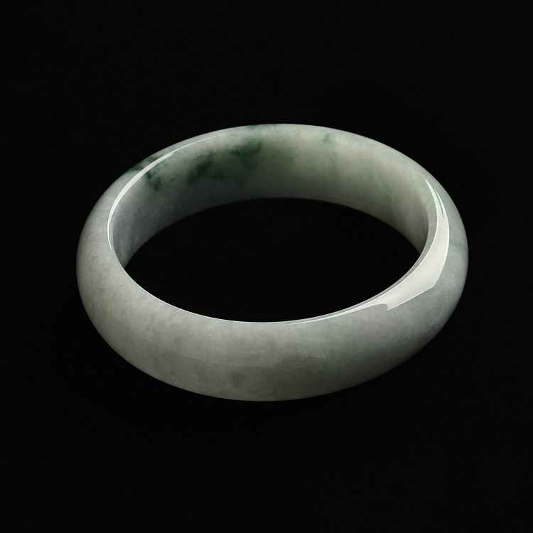 糯冰种飘花手镯(58.9mm)