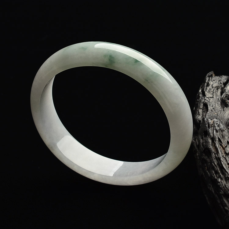 （超值推荐）糯冰种飘花贵妃镯（47.7mm-53.4mm）