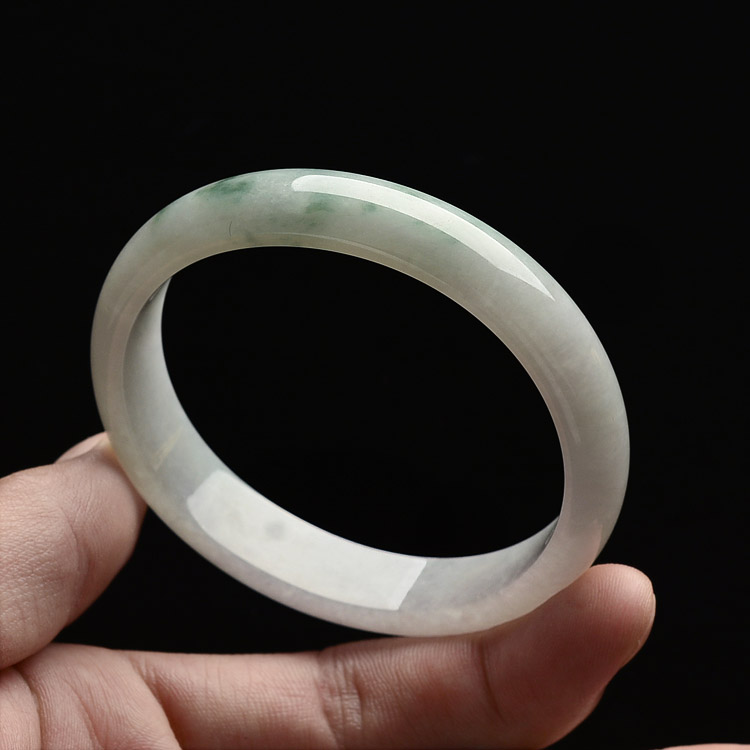 （超值推荐）糯冰种飘花贵妃镯（47.7mm-53.4mm）