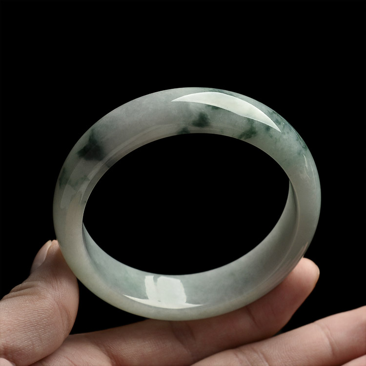 糯冰种飘花手镯(57.6mm)
